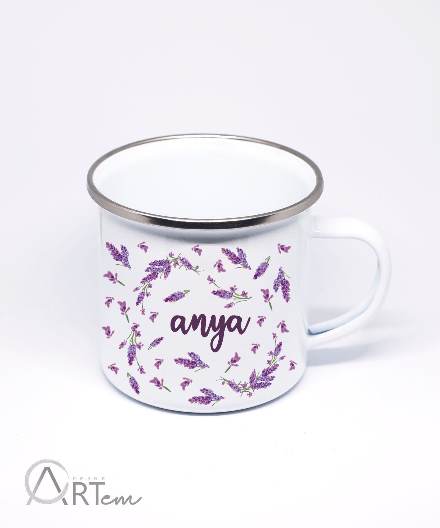 Levendulás bögre, anya felirattal