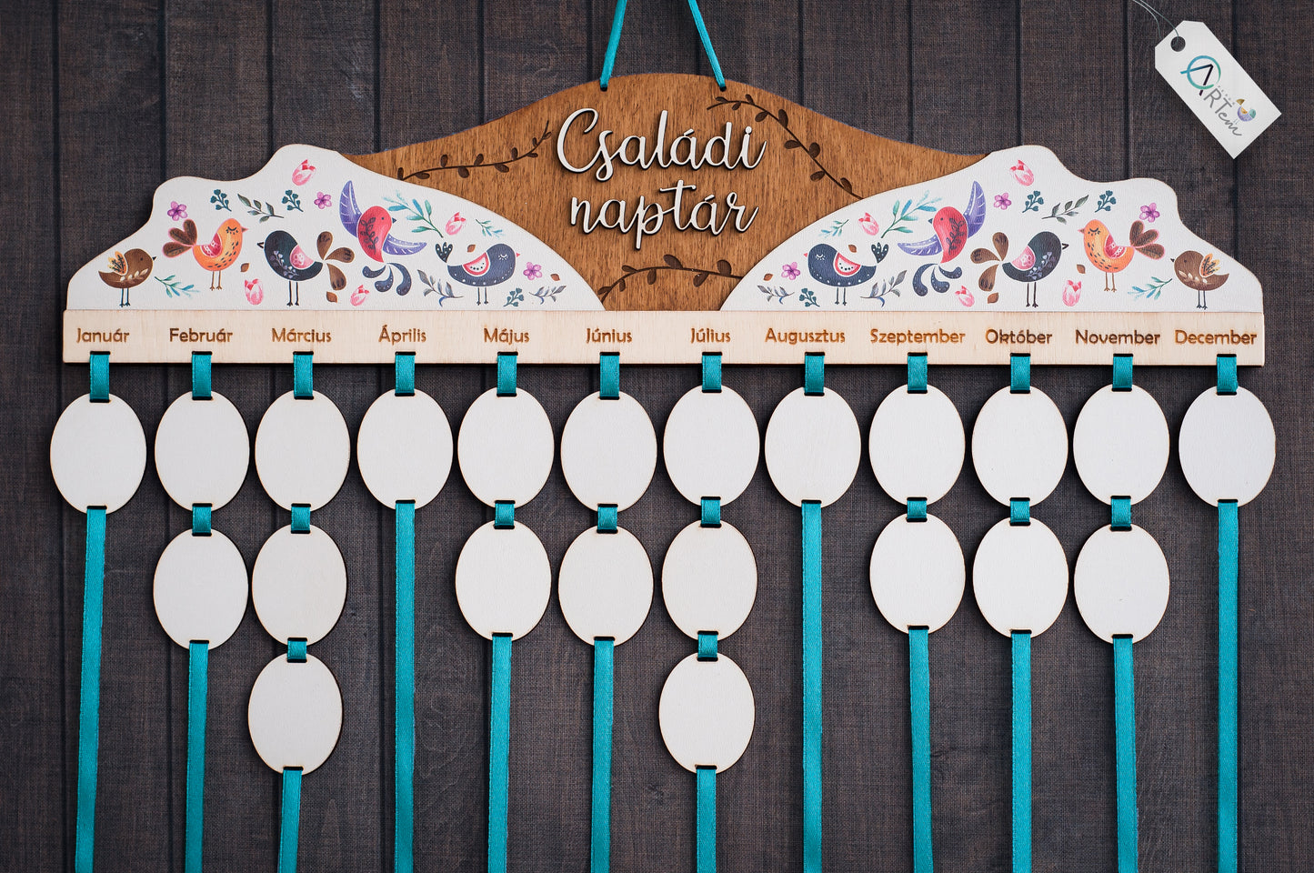 Madárkás családi naptár