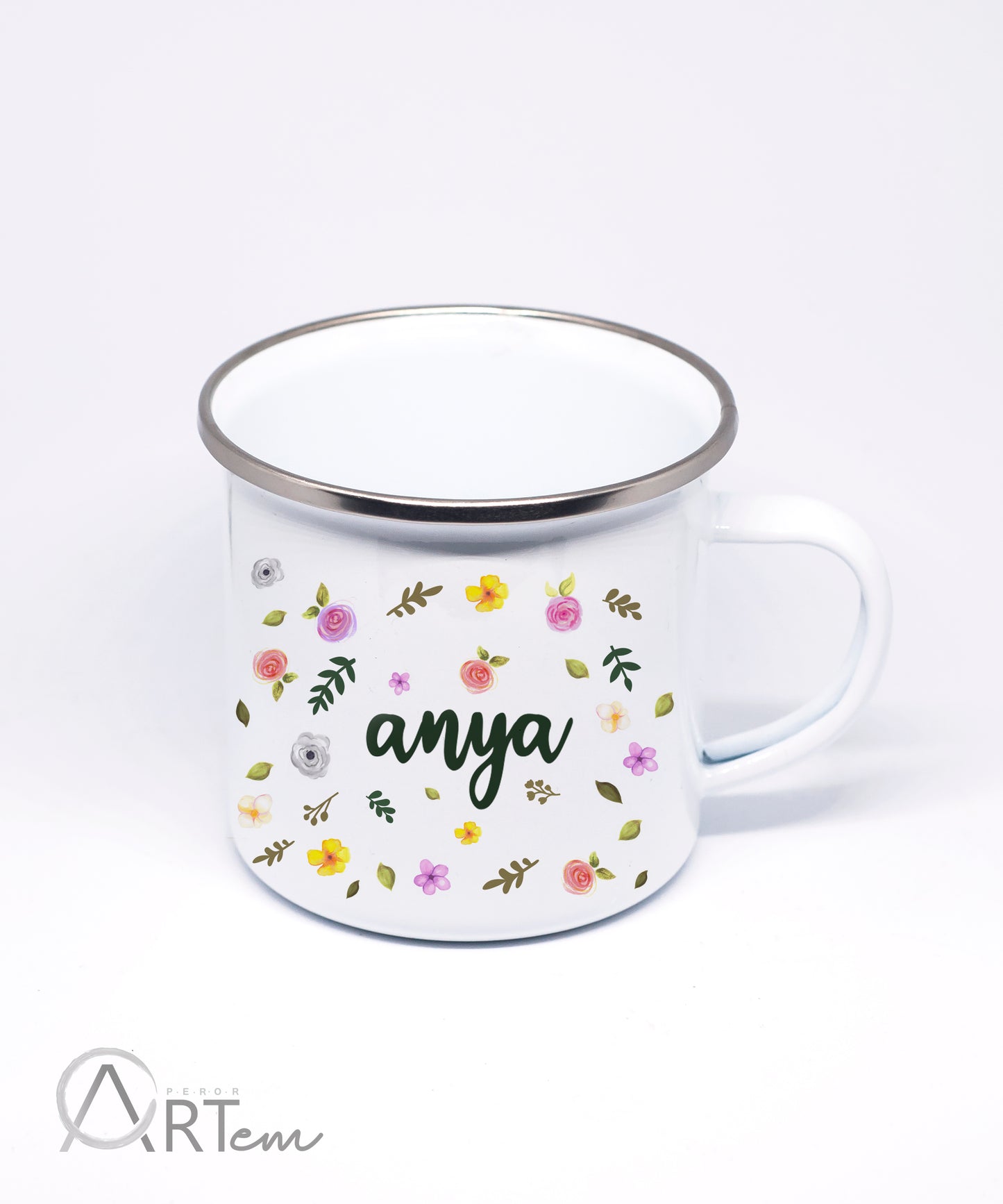 Anya bögre apró virágokkal