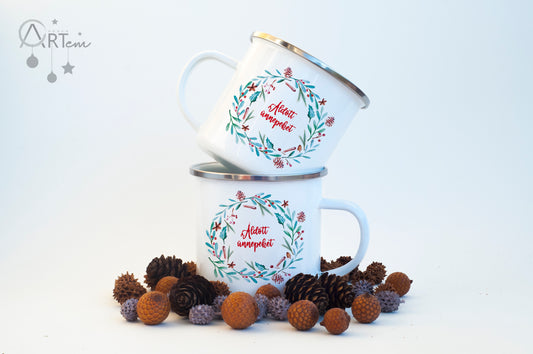 Áldott ünnepeket bögre