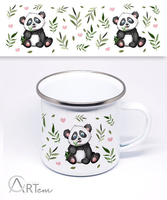 Pandás bögre
